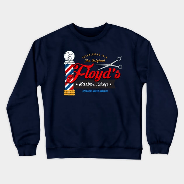 Floyd's Barbershop from The Andy Griffith Show Crewneck Sweatshirt by MonkeyKing